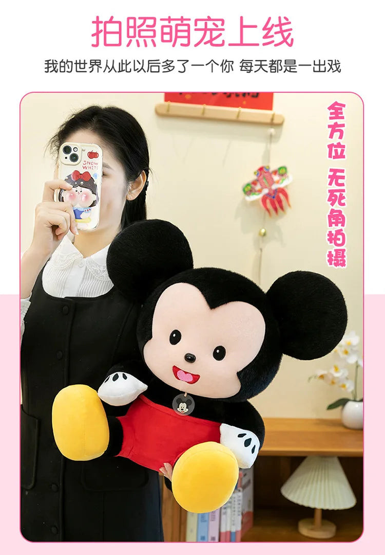Cartoon Mickey Mouse Plush Toy Couple for Kids Birthday Xmas Gift Wedding Bed Doll Valentines Minnie Present Arcade Stuffed toy