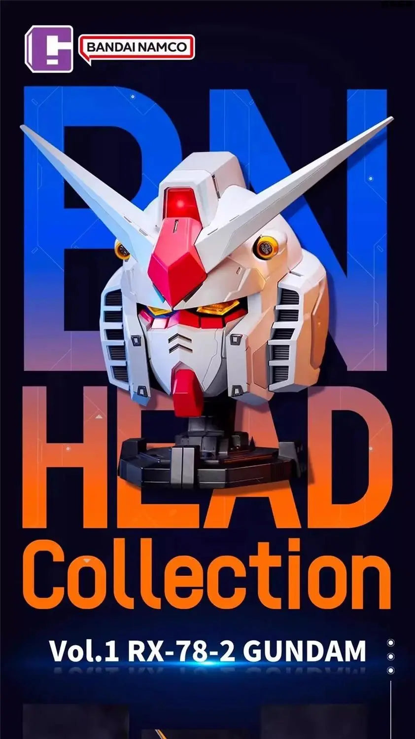 Gunpla Rx-78 Gundam BN Head Collection Action Figures Wearable Robot Helmet Kits Model Cosplay Birthday Gift for Kids