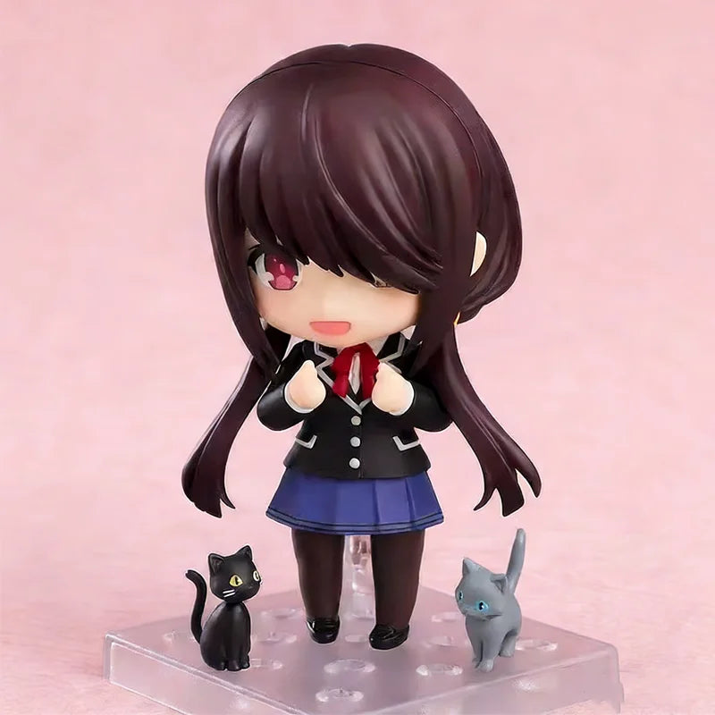 10cm Anime Date A Live V Tokisaki Kurumi Figure #2455 School Uniform Ver Action Ob11 Model Toy Doll Collection Gift PVC
