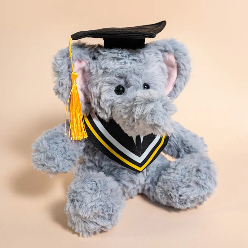 2025 Graduation Gift Stuffed Animal Plushies Capybara Bear Dog Soft Toy Cute Plush Owl with Bachelor's Gown Doctoral Cap