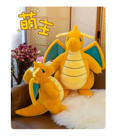 Pokemon Dragonite Plush Toy  Large Size Rabbit Plush 45/60/80cm Pokémon Plushie Animal Soft Stuffed Kawaii Toy Gift for Children