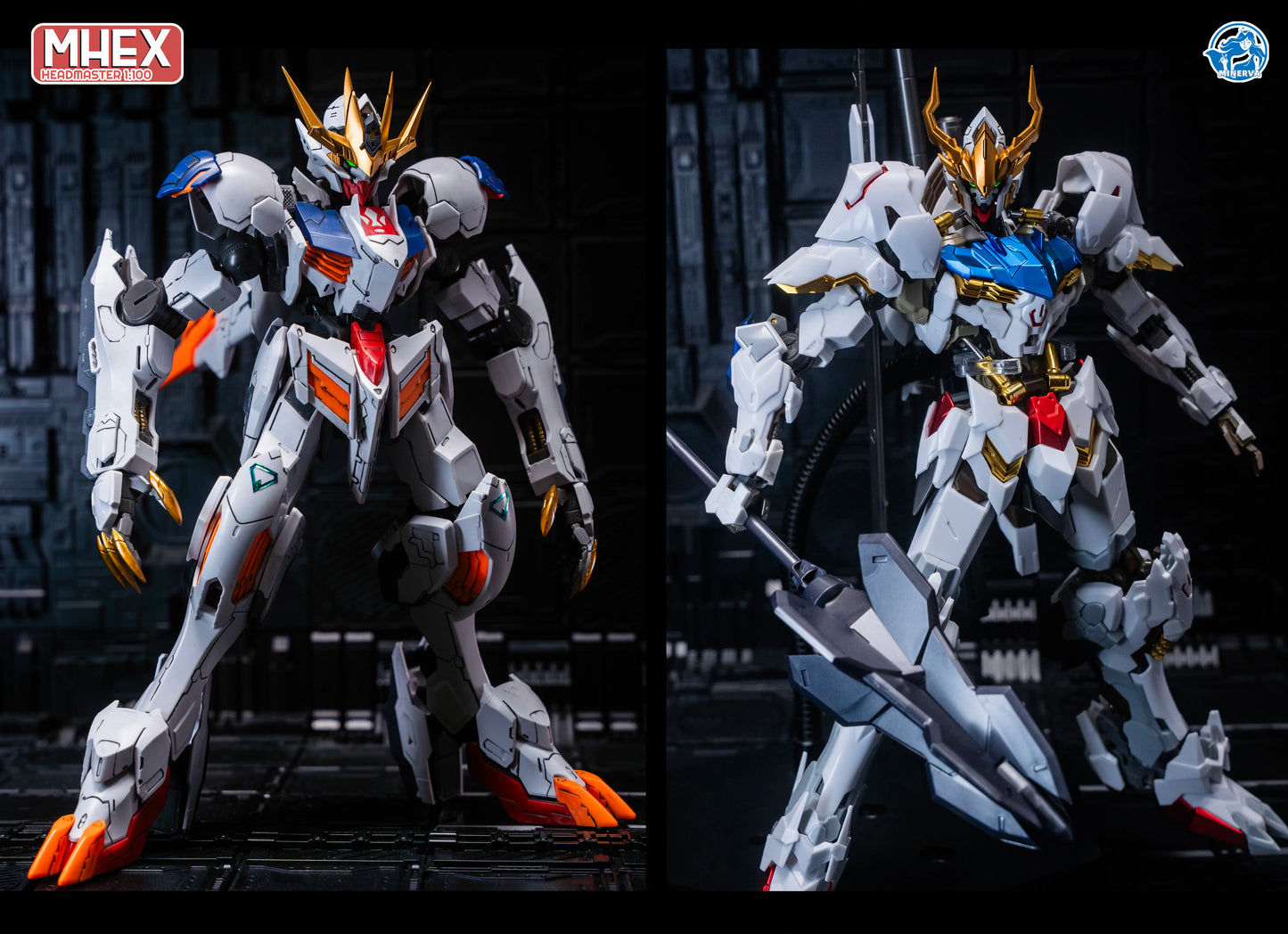 Minerva Hobby LINGXUZI Head Carving Replace Head For MG Barbatos Sky Defender Assembly Model Kit Toy GK Model Accessory Gift