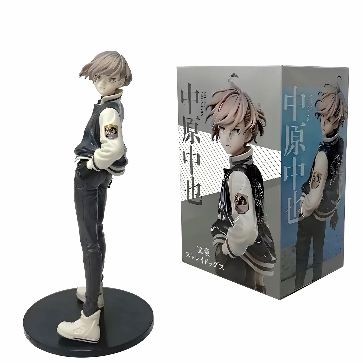 Anime 20CM Dazai Osamu Figurine Bungo Stray Dogs 22CM Nakajima Atsushi Figures PVC Standing Model Collection Toys Birthday Gifts