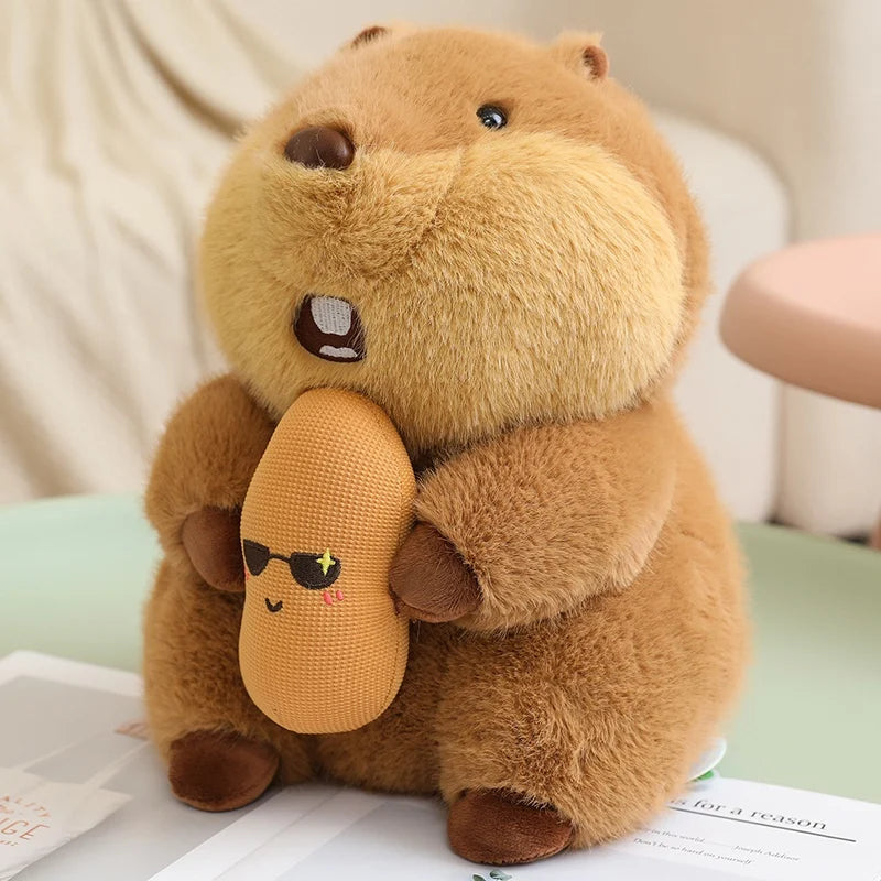 22cm Holding Nut Groundhog Plushies Cute Cartoon Marmot Soft Toy Tubby Animal Plush Groundhog For Girl Boy Present
