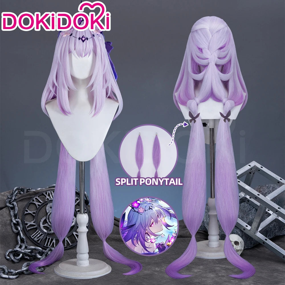 IN STOCK Castorice Hyacine Wig Game Honkai: Star Rail DokiDoki Halloween 100cm Long Hair Castorice Cosplay Headwear Free Cap