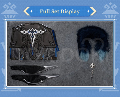 IN STOCK Captain Capitano Cosplay Costume Game Genshin Impact【S-4XL】DokiDoki Men Costume Fatui Harbinger Halloween Plus Size