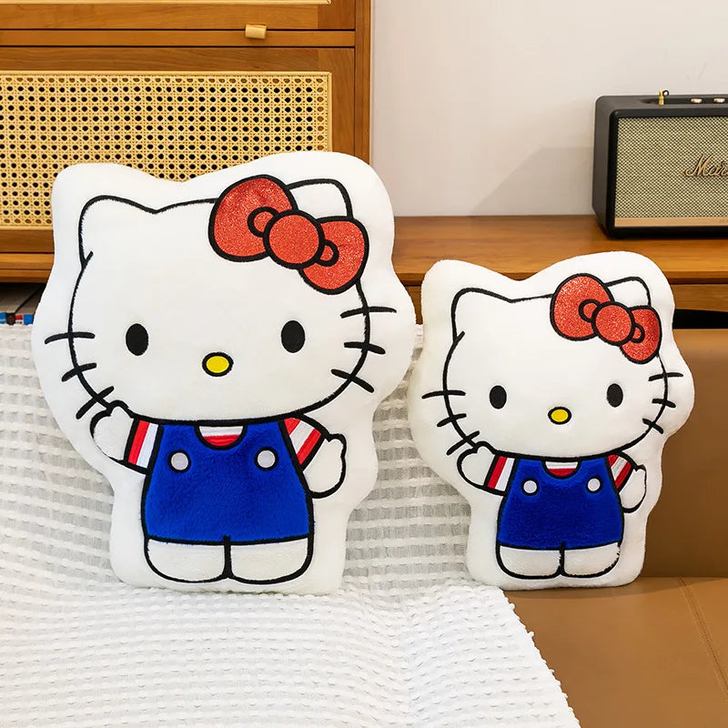 New Hello Kitty Plush Toy Kitten Stuffed Animal Soft Pillow Cute Doll for Girls Birthday Christmas Gift Perfect Sleep Companion