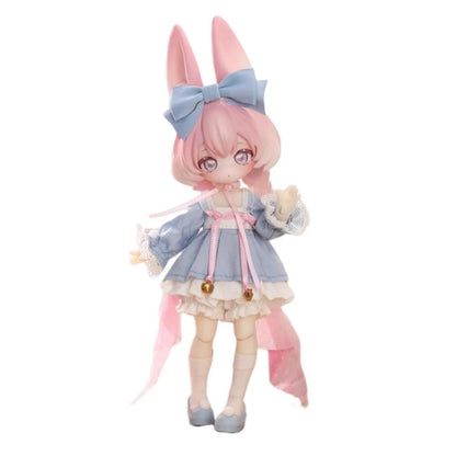 Non-edible Collectible Doll Moon Jumping Time Rabbit Treasure Series 12 Points BJD Blind Box Action Toy Figure Display Piece