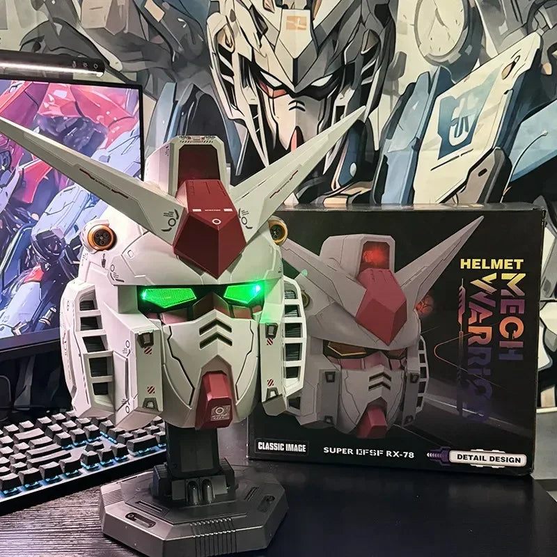 Gunpla Rx-78 Gundam BN Head Collection Action Figures Wearable Robot Helmet Kits Model Cosplay Birthday Gift for Kids