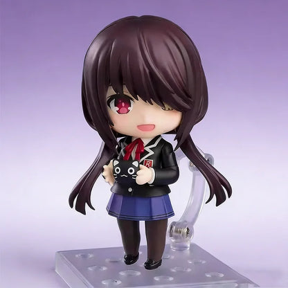 10cm Anime Date A Live V Tokisaki Kurumi Figure #2455 School Uniform Ver Action Ob11 Model Toy Doll Collection Gift PVC