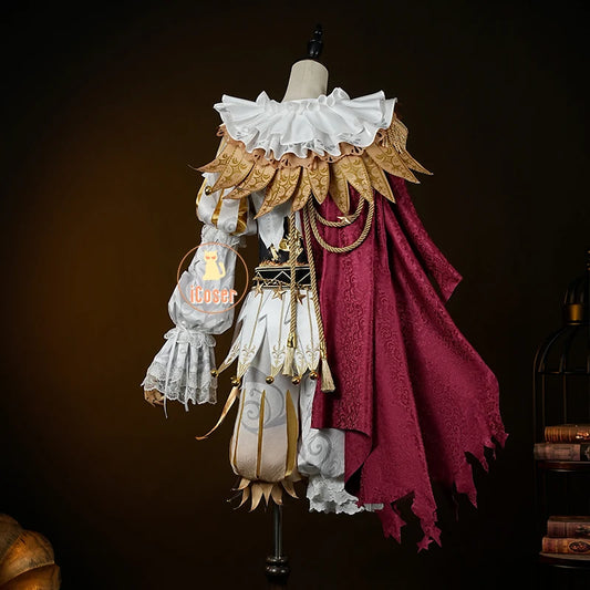 Identity V Hullabaloo Mike Morton Brightest Star Cosplay Costume Wig Uniform Hat Props Halloween Party for Women Men Carnival