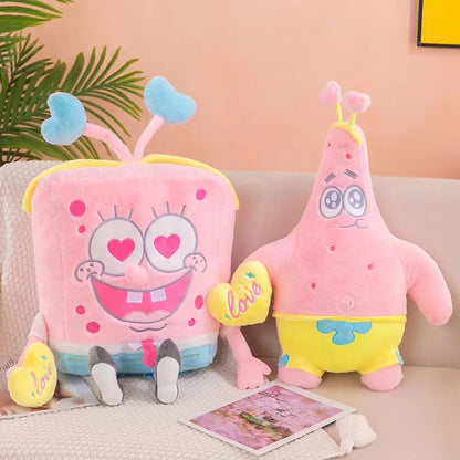45-100CM SpongeBob SquarePants Patrick Star Doll Anime Cartoon Plush Toy Soft Cute Stuffed Collection Children's Birthday Gift