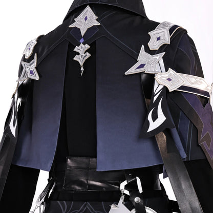 Kyryll Chudomirovich Flins Cosplay Costume Wig Genshin Impact Uniform Cloak Halloween Party for Women Men Role Play Outfit Props