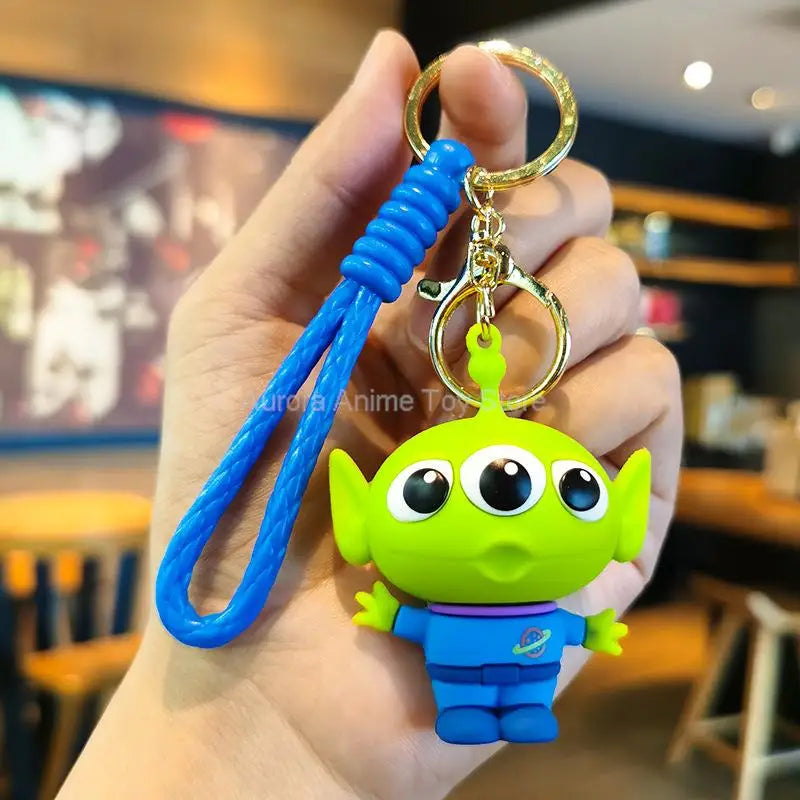 New Kawaii Anime Disney Keychain Toy Story Personalized Variety of Cartoon Doll Keyring Key Chain Car Pendant Kids Toys Gifts