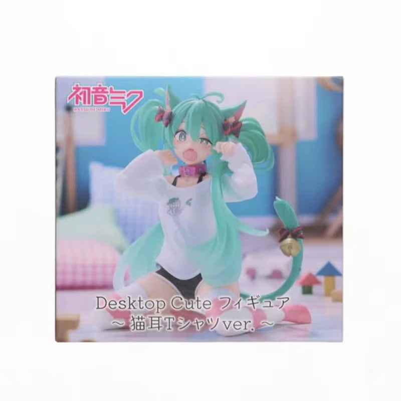 TAITO Hatsune Miku Cat Ear T-Shirt Ver. 13CM PVC Model