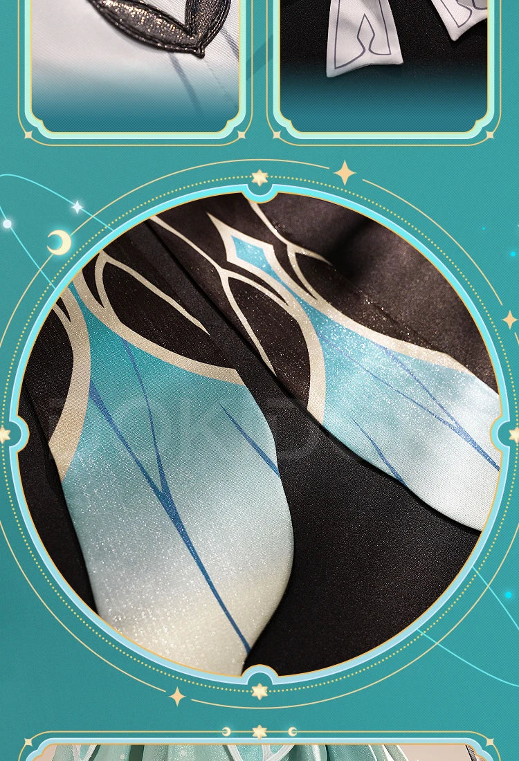 IN STOCK Firefly Cosplay Costume Game Honkai: Star Rail DokiDoki-SR HSR Female Cute Costume Outlet Firefly Cosplay Wig Halloween