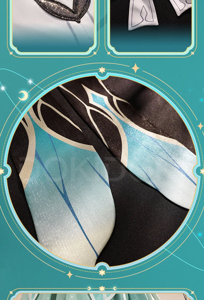 IN STOCK Firefly Cosplay Costume Game Honkai: Star Rail DokiDoki-SR HSR Female Cute Costume Outlet Firefly Cosplay Wig Halloween