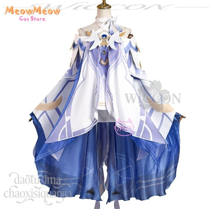 Genshin Impact Moon Goddess Columbina Cosplay Suit Polyester