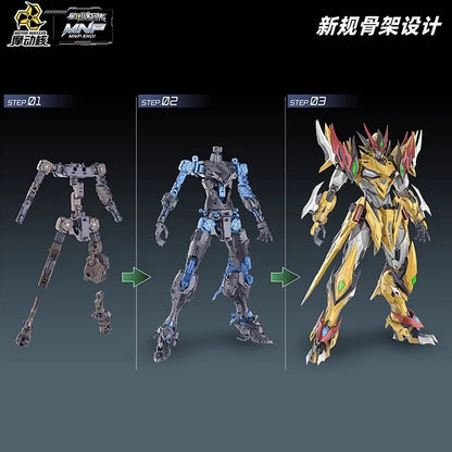 MOTOR NUCLEAR MNP-XH01W BAIQI Alloy Skeleton Assembly Model Kit Action Figure Mobile Suit Toy Gift Mighty Color