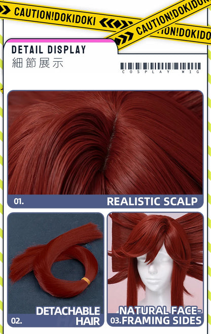Tamsy Amo Riyo Wig Anime Gachiakuta DokiDoki Men 100cm Long Hair Amo Empool Caines Tamsy Cosplay Heat Resistant Wig Free Cap