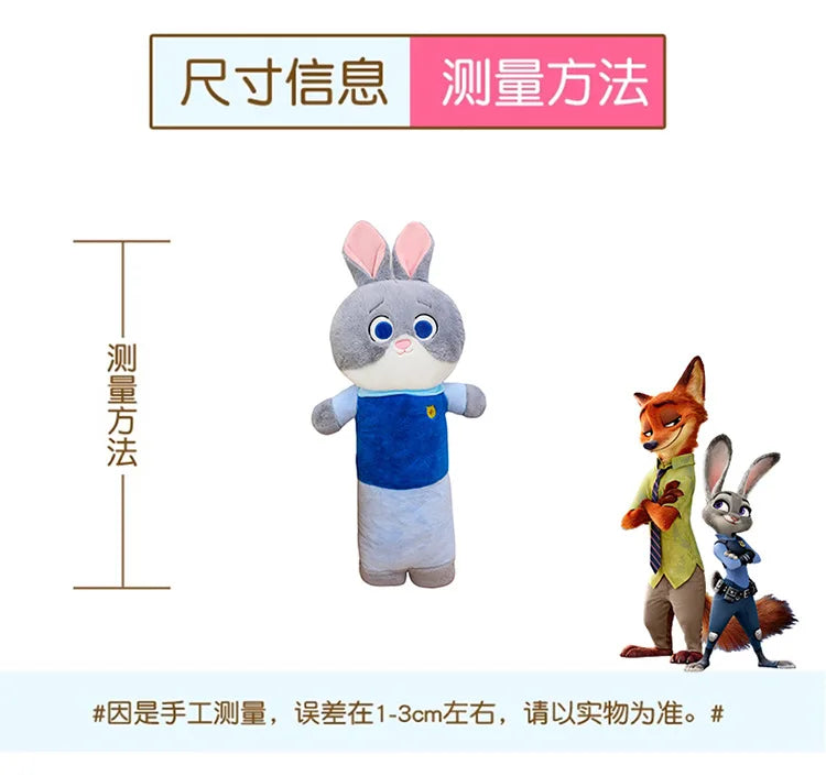 70/90/110cm Big Size Zoo Tropolis Nick Wilde Judith Laverne Hopps Disney Anime Plush Stuffed Doll Pillow Plushies Ornaments Gift