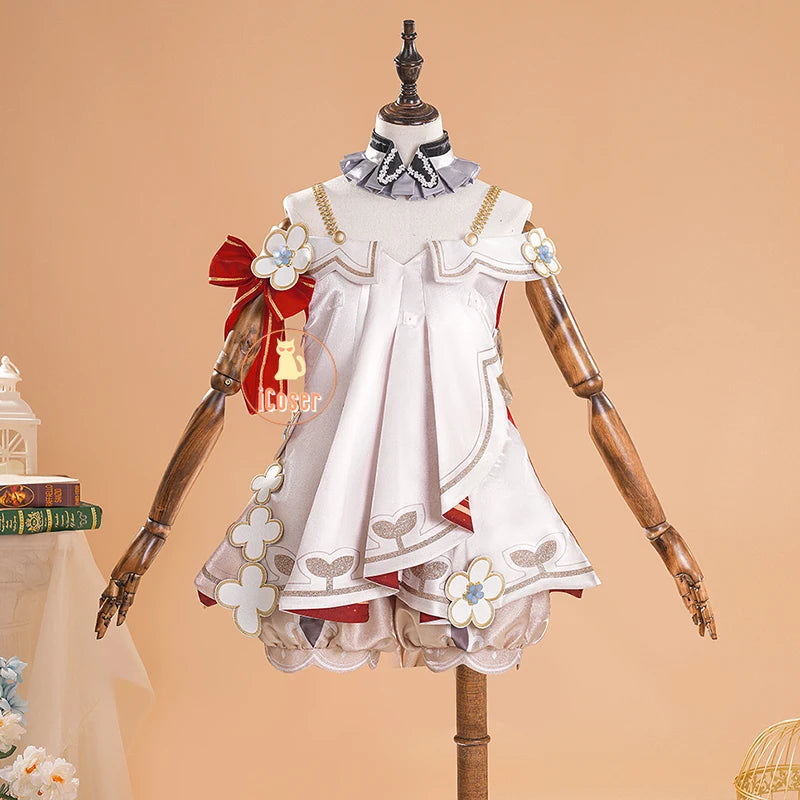 Honkai Star Rail Tribbie Cosplay Costume Wig Dress Uniform Headwear Wings Game Props Halloween Party for Women Girls Carnival