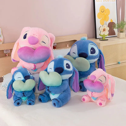 New Disney Lilo&Stitch Cute Cartoon Dolls Toys Kawaii Anime Soft Stuffed Dolls Pillow Appease Toys Birthday Gift for Boys Girls