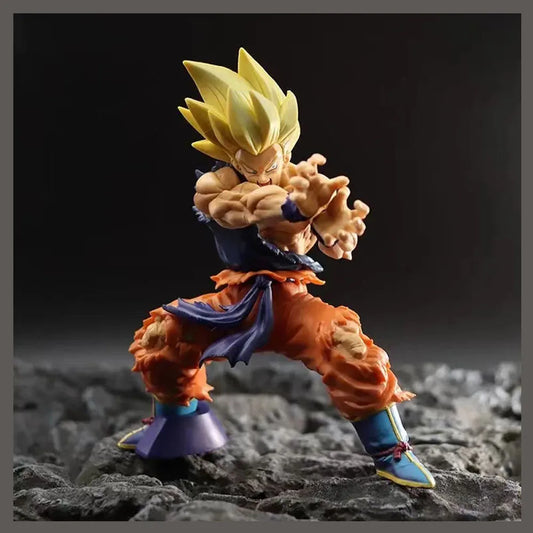 Dragon Ball Z Son Goku Anime Figure Battle Damage Shockwave Manga Statue Pvc Action Figurine Collectible Model Doll Toys Gift
