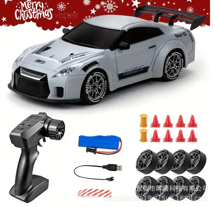 1: 24 Speed Four-wheel Drive RC Drift Remote Control Car 2.4G Remote Control Racing Car Children Electric Toy Christmas Gift