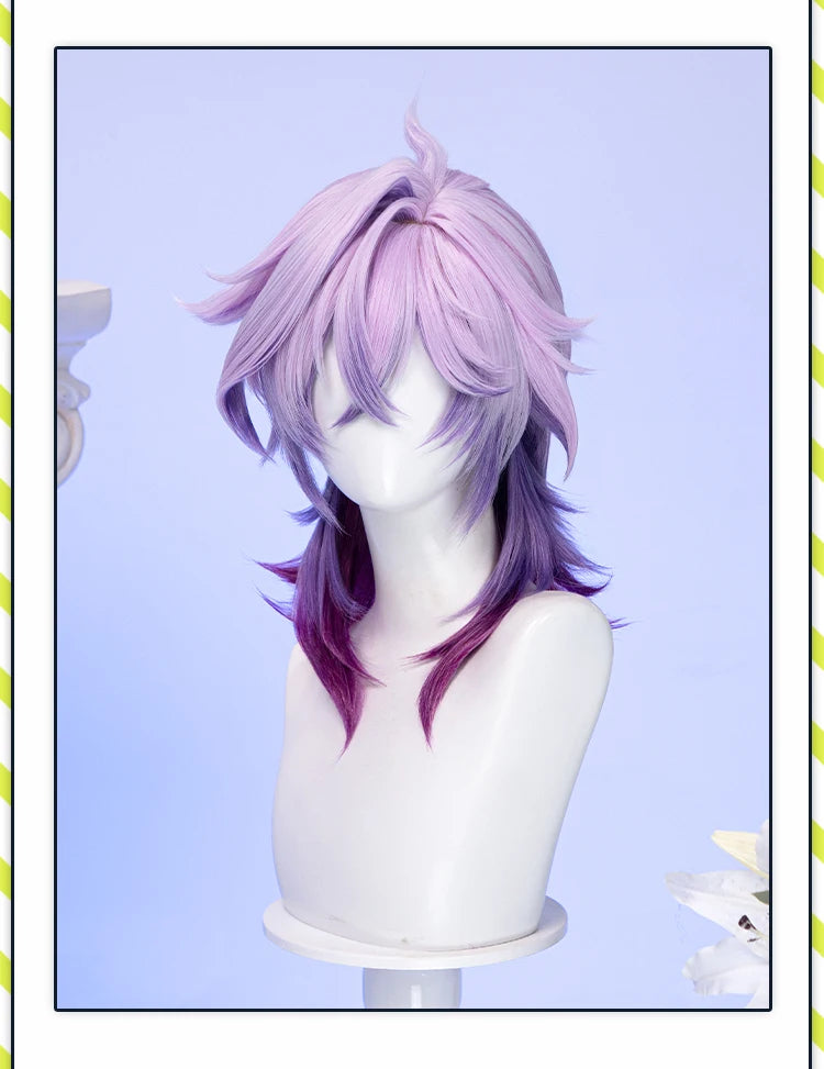 IN STOCK Varka Durin Rerir Wig Game Genshin Impact Song of the Welkin Moon DokiDoki Knights of Favonius Varka Wig Halloween Horn