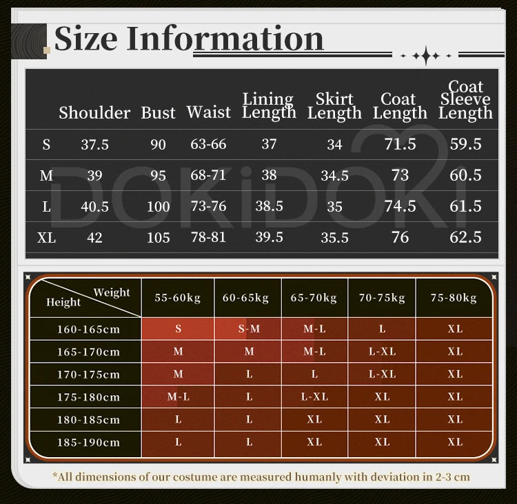 CHISA Cosplay Costume Game Wuthering Waves DokiDoki-SR Women Black JK Uniform Halloween CHISA Suit Coat Cosplay Wig