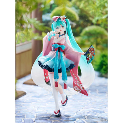 19CM Hatsune Miku Figure Anime Virtual Anchor Proportional Humanoid Cute Tokyo Kimono Hobbies Toy Gift Collection Ornaments