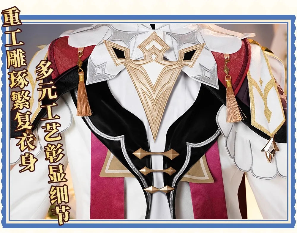 Genshin Impact Dahlia Cosplay Costume Wig New Skins Uniform Hat Goth Vampire Heterochromia Boy Mondstadt Halloween for Women Men