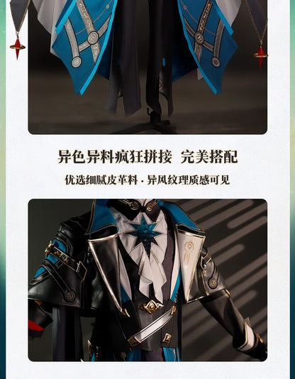 iCoser Honkai Star Rail Anaxa Cosplay Costume Wig Uniform Headwear Metal Prop Anaxagoras Amphoreus Halloween Party for Women Men