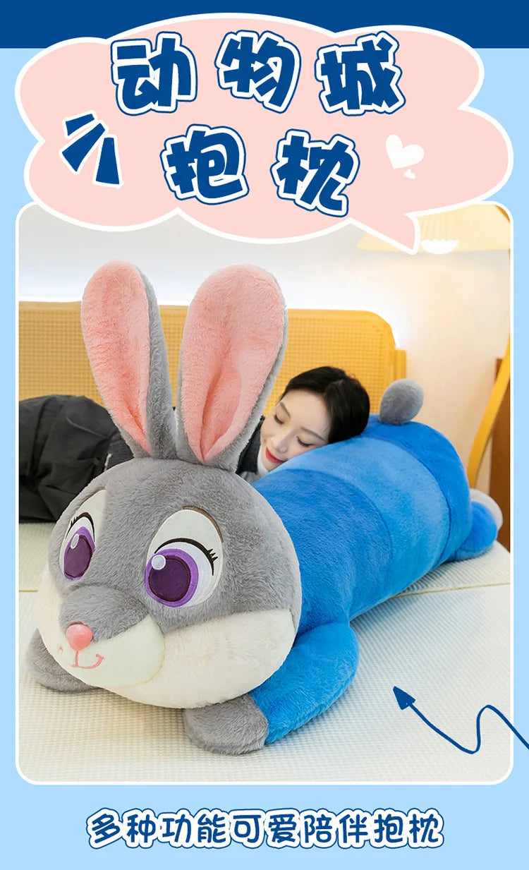 85/105/125cm Super Big Size Judy Hopps Zootopia Anime Plush Stuffed Doll Kawaii Nick Wilde Plushies Children Pillow Holiday Gift