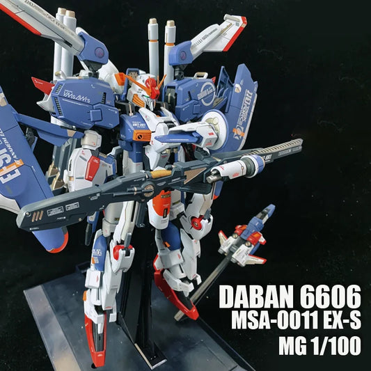In Stock DABAN 6606 MSA-0011 EX-S EXS MG 1/100 Assembly Model Kit Action Figures Model Toys Two Color Armor Plastic Kids Gifts