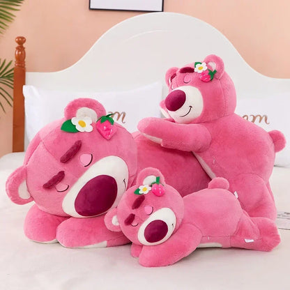110cm Large Big Size Disney Lotso Kawayi Anime Plush Stuffed Doll Room Decorated with Lovely Pillow Children's Holiday Gifts