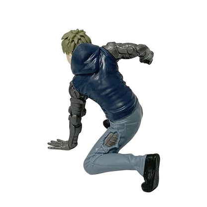 16cm One Punch Man Anime Figure Hoodie Saitama Action Figure Devil Transforms Man Genos Figurine PVC Collection Model Doll Toys