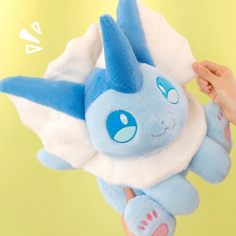 30/80cm Vaporeon Pokemon Eevee Large Plush Toys Aquali Doll Cute Ornament Stuffed Plushie Pillow Pokémon Gift for Children