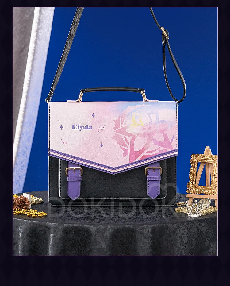 Sunday Elysia Doujin Bag Game Honkai Star Rail DokiDoki Sunday Cosplay Props School Bag HSR Itabag Halloween
