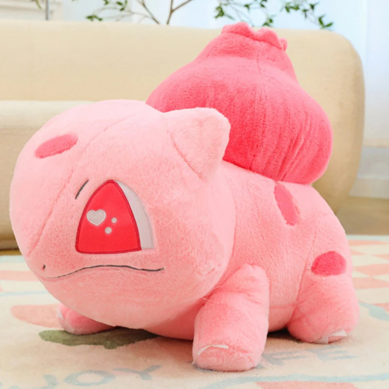 60cm Big Size Pokemon Bulbasaur Cartoon Anime Plush Stuffed Doll Garlic Frog Room Decorated with Cartoon Peluche Pillow Gift