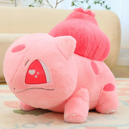 60cm Big Size Pokemon Bulbasaur Cartoon Anime Plush Stuffed Doll Garlic Frog Room Decorated with Cartoon Peluche Pillow Gift
