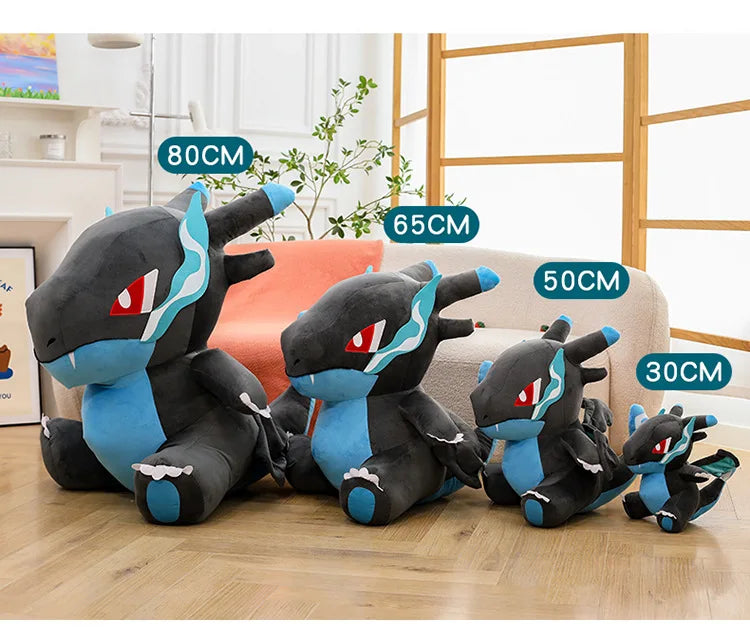 80cm Super Big Size Pokemon Charizard Anime Plush Stuffed Doll Room Decoration Plushies Children's Pillow Kawaii Ornaments Gifts