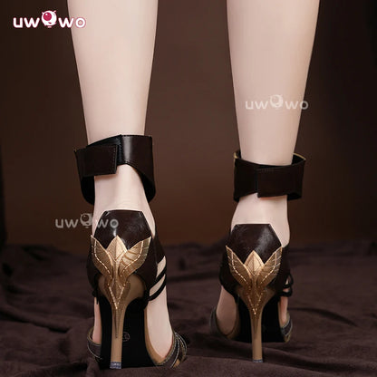 UWOWO Augusta Shoes Game Wuthering Waves WuWa Shoes Augusta  Cosplay Shoes 35-42 Halloween Shoes