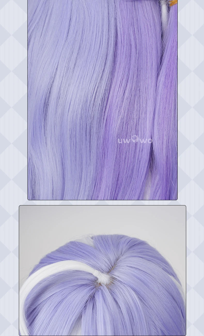 UWOWO Vivian Wig Game Zenless Zone Zero ZZZ Vivian Cosplay Wig Purple Hair Long Hair Halloween Wig
