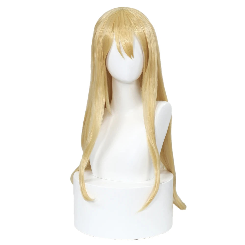 IN STOCK Kotobuki Tsumugi Wig Anime K-ON！Cosplay Wig DokiDoki Women 70cm Long Hair K-ON Kotobuki Tsumugi Wig Free Wig Cap