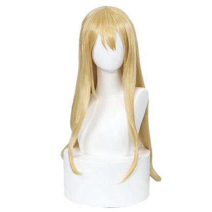 IN STOCK Kotobuki Tsumugi Wig Anime K-ON！Cosplay Wig DokiDoki Women 70cm Long Hair K-ON Kotobuki Tsumugi Wig Free Wig Cap