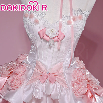 Yuuki Asuna Cosplay Costume Anime Sword Art Online Cosplay DokiDoki-R Women Pink Wedding Dress Asuna Unrestrained Emotion