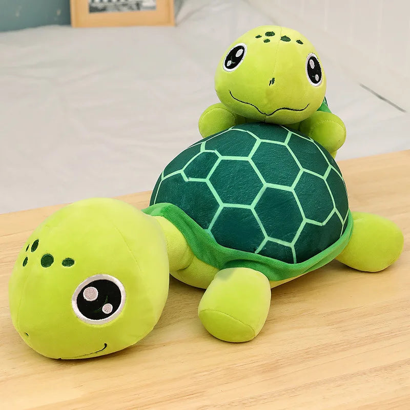 30-70cm Lovely Big Eyes Tortoise Plush Doll Toy Kawaii Soft Stuffed Animal Cushion Cartoon Small Sea Turtles Dolls for Kids Gift