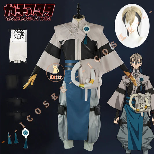 iCoser Anime Gachiakuta Zanka Nijiku Cosplay Costume Uniform Earrings Akuta Cleaners Halloween Party Women Men Festival Outfit